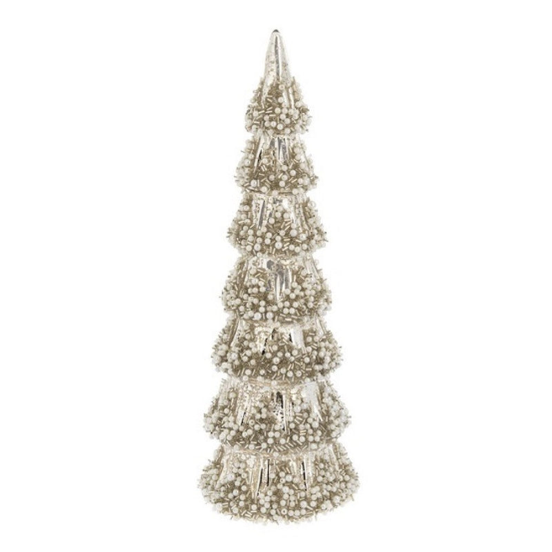 Pearl Mottled Glass Tree  | Putti Christmas 
