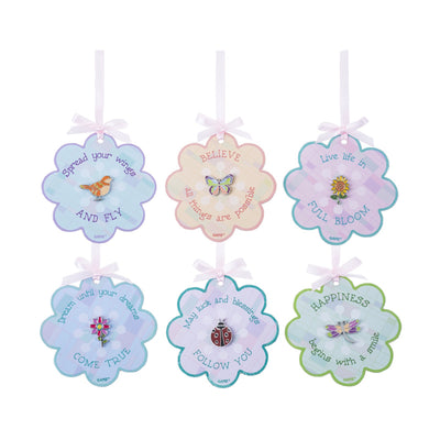 Springtime Jewelry Pins on Flower Cards