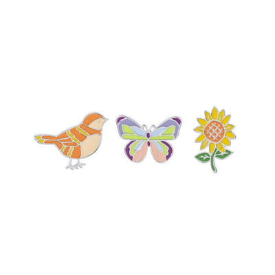 Springtime Jewelry Pins on Flower Cards