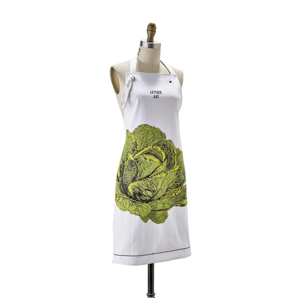 "Farm to Table" Apron in Mason Jar - Lettuce