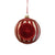 Red Striped Glass Ornament | Putti Christmas Celebrations 