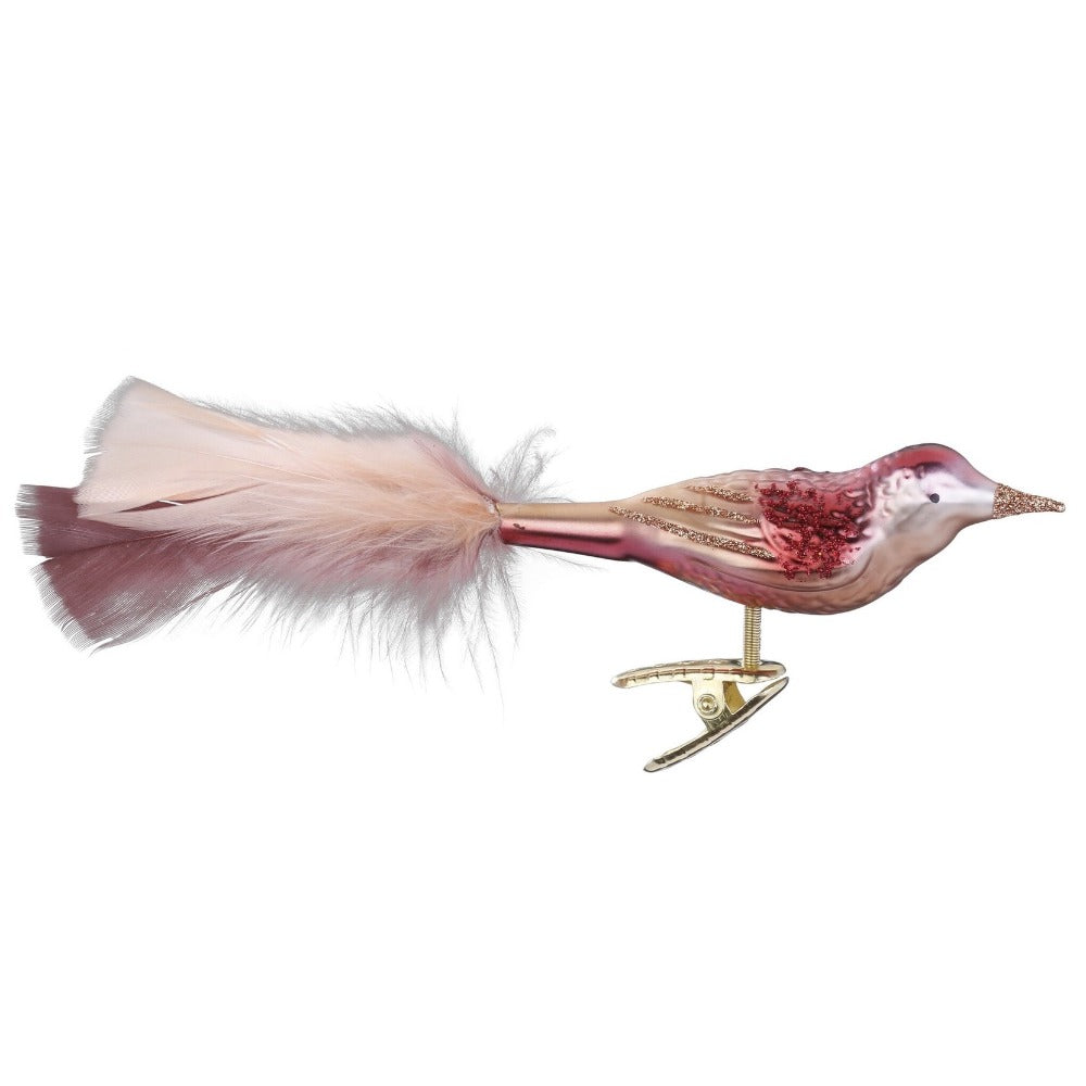 Inge Glas "Gracy" Pink European Glass Bird