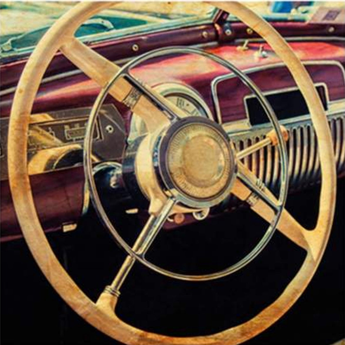 Vintage Car Greeting Card