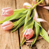 Bouquet of Pink Tulips Greeting Card