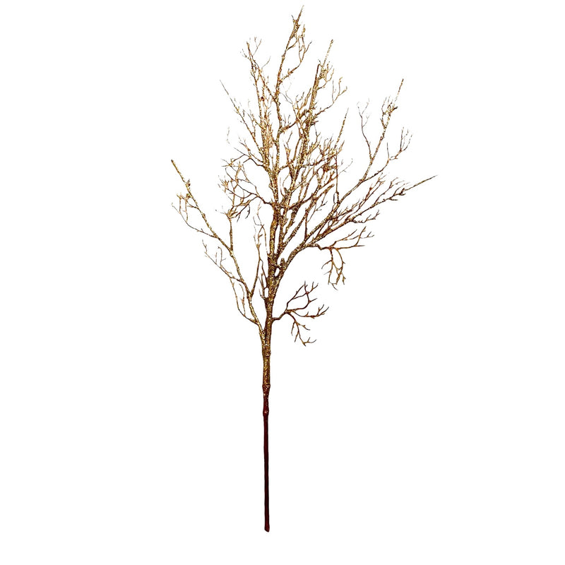 Gold Glitter Twig Branch