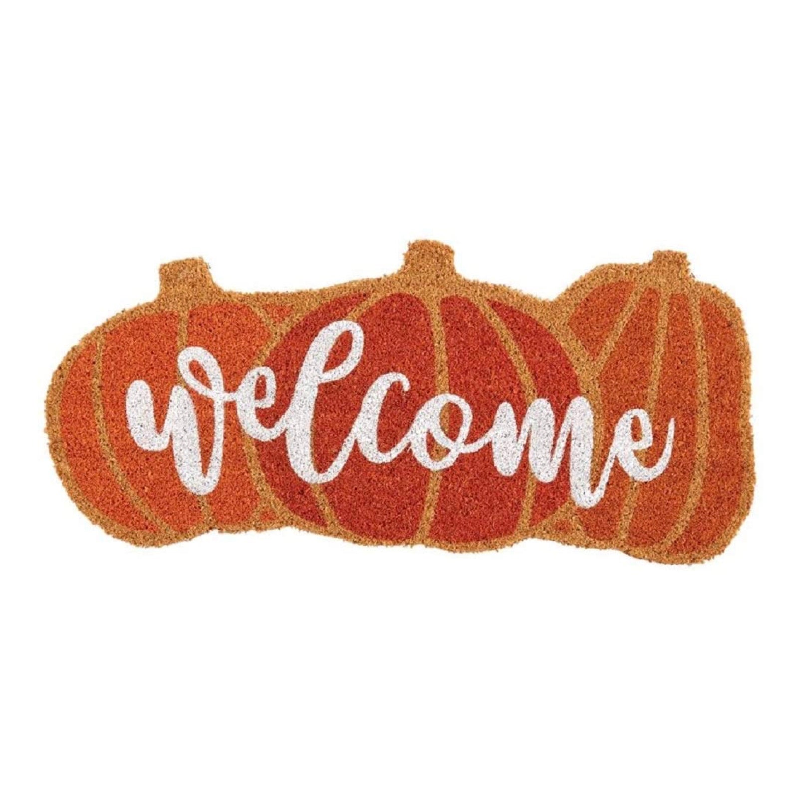 Die Cut Pumpkin "Welcome" Doormat