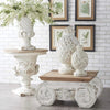 White Distressed Pineapple Finial | Putti Fine Furnishings