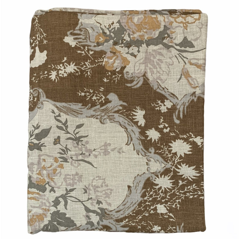 Floral Linen Rectangular Tablecloth