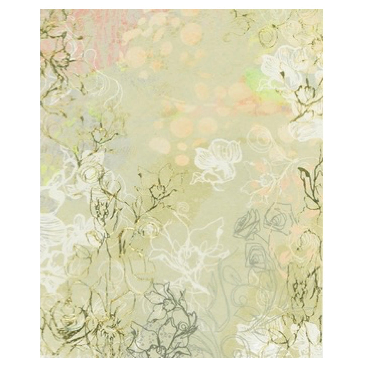 Abstract Flowers Greeting Card