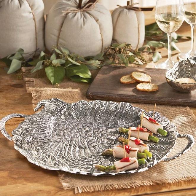  Metal Turkey Serving Tray, MP-Mud Pie, Putti Fine Furnishings