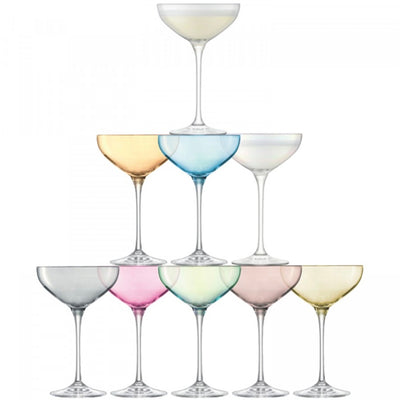 LSA International Tower Champagne Set - Pastel Assorted, LSA - LSA International - David Shaw, Putti Fine Furnishings