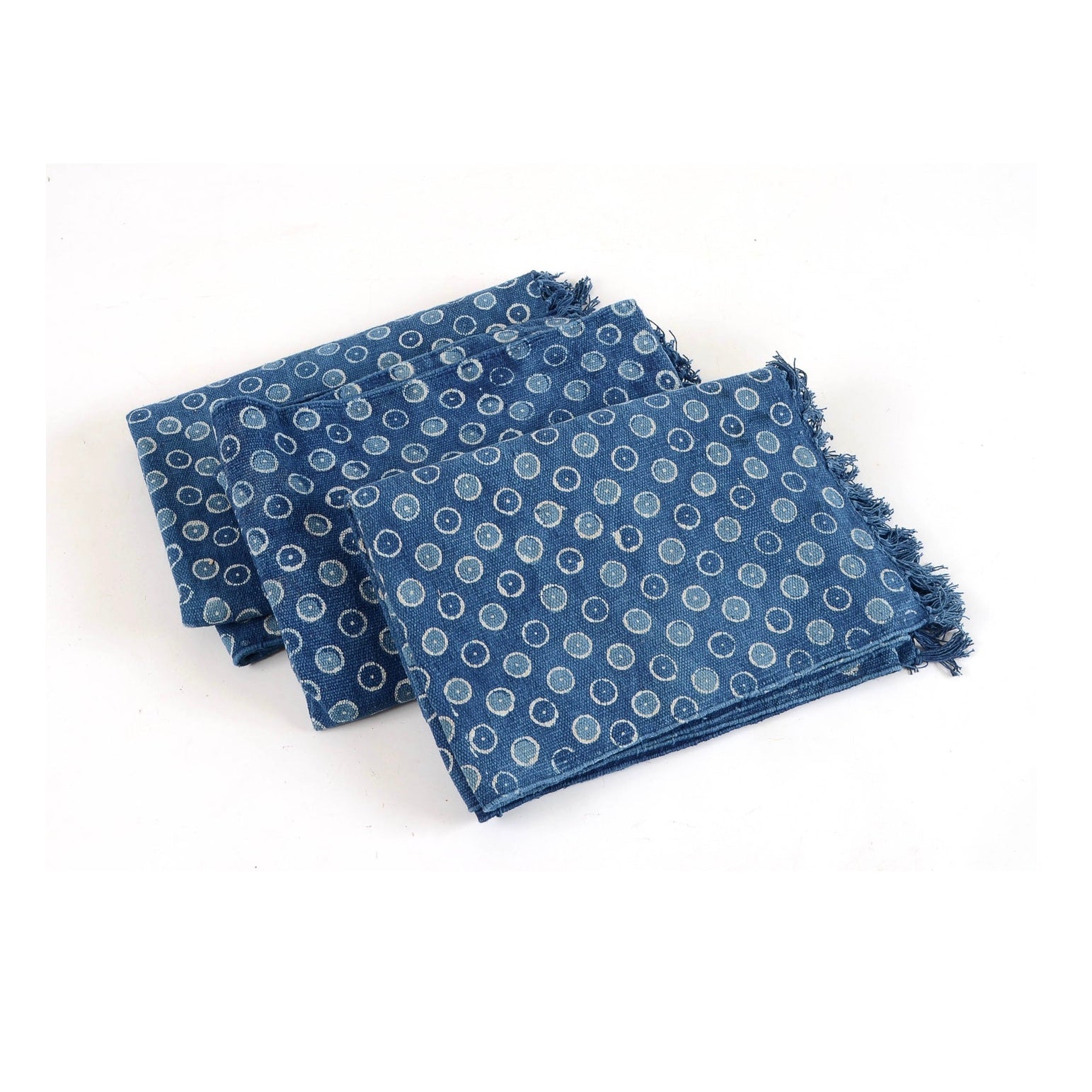  Indigo Batik Area Rug - Dots, TC-Two's Company, Putti Fine Furnishings