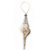Mud Pie Shell Filled Glass Ornament, MP-Mud Pie, Putti Fine Furnishings