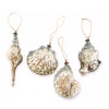 Mud Pie Shell Filled Glass Ornament, MP-Mud Pie, Putti Fine Furnishings