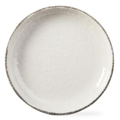 "Veranda" Bamboo Melamine Dinner Plates set of 4 - Ivory