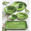 "Veranda" Bamboo Melamine Dinner Plates set of 4 - Green