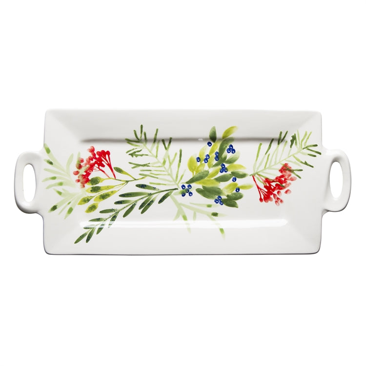 Winter Sprig Rectangular Platter