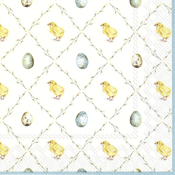 Easter Squares Paper Lunch Napkins | Putti Easter Celebrations 