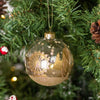 "London Scene" Clear Glass Ball Ornament