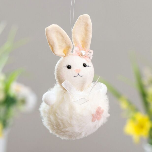 Pom pom bunny hotsell keychain