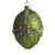 Green Glass Egg Ornament with Swags -  Christmas - Fil de Fer Enterprises - Putti Fine Furnishings Toronto Canada