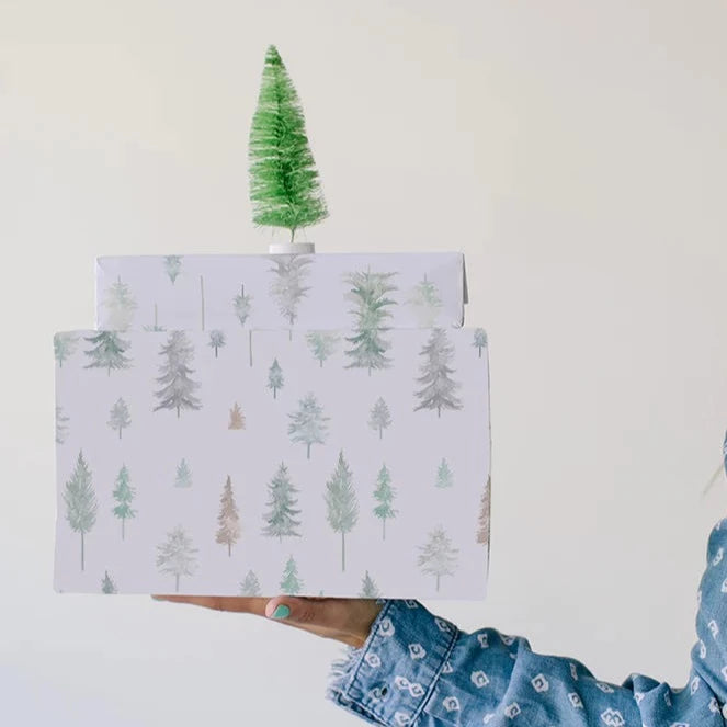 Peaceful Forest Gift Wrap Roll | Putti Christmas Canada