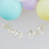 Gold Happy Easter Bunting | Putti Easter Celebrations
