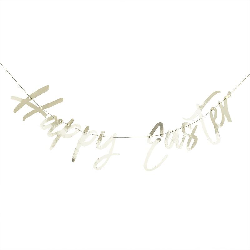 Gold Happy Easter Bunting | Putti Easter Celebrations 