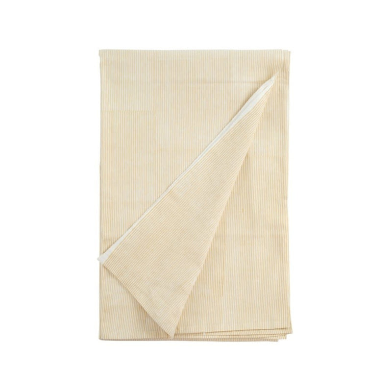 Cecily Cotton Striped Tablecloth - Lemon