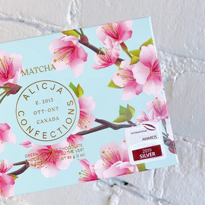 Alicja Confections | Matcha White Postcard Chocolate Bar | Putti Fine Furnishings
