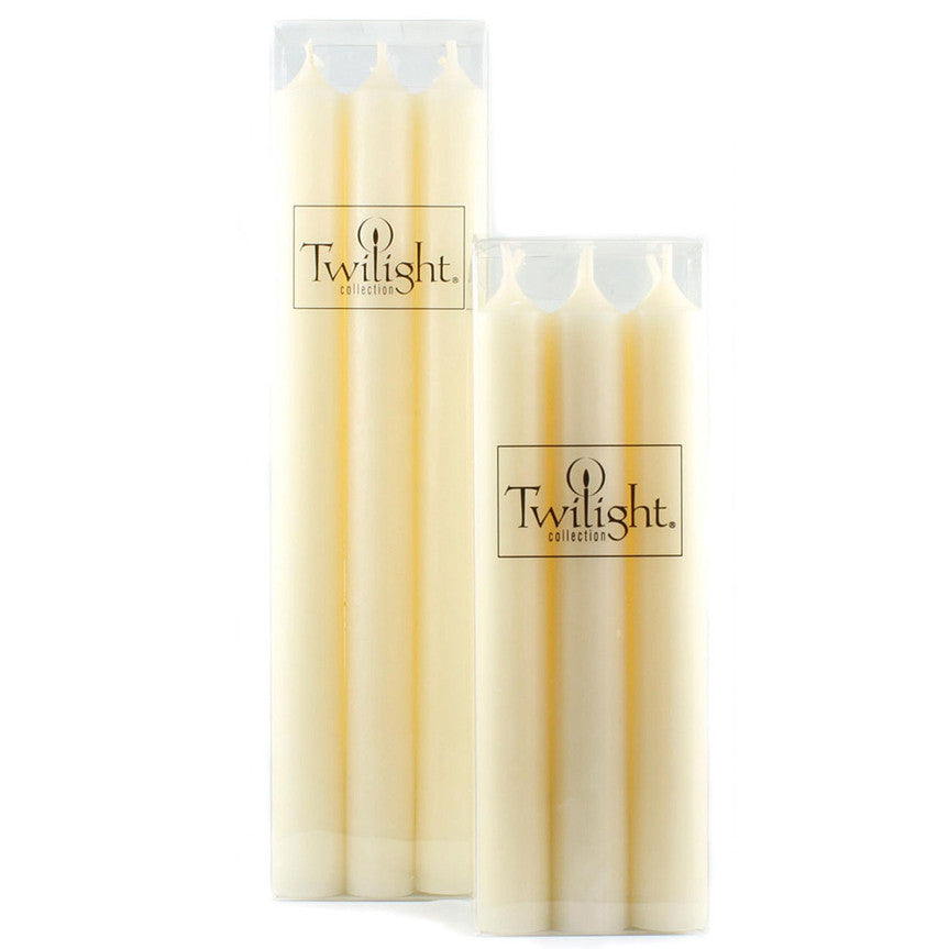  Twilight Taper Candles - Ivory, Twilight, Putti Fine Furnishings