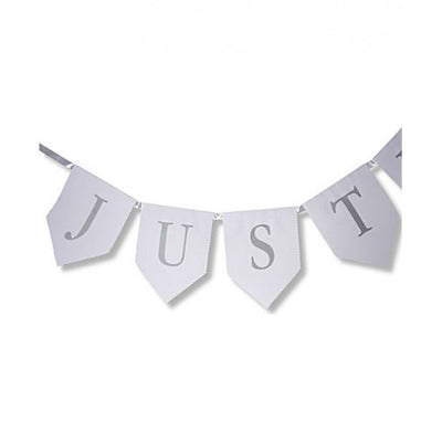 "Just Married" Bunting -  Party Supplies - Talking Tables - Putti Fine Furnishings Toronto Canada - 1