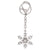 Snowflake Crystal Bag Charm Key Chain | Putti Fine Fashions 