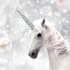 White Unicorn Lunch Napkin | Putti Christmas