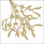 Gold Mistletoe Silhouette Paper Lunch Napkins | Putti Christmas Canada