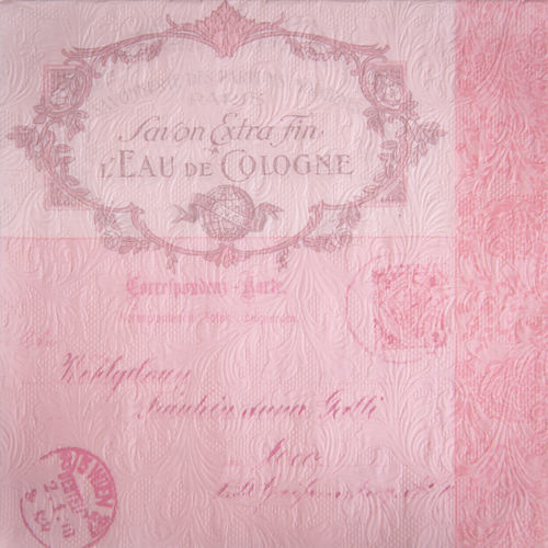 Fiorentina Lettre Pink Paper Napkins - Lunch | Putti Party Supplies 