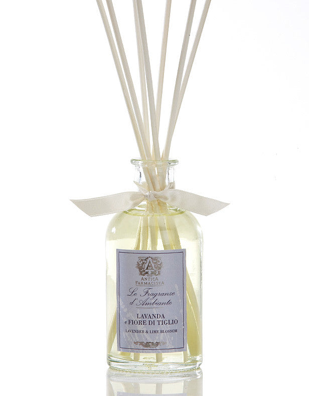 Antica Farmacista Lavender & Lime Blossom Diffuser-Home Fragrance-AF-Antica Farmacista-100ml Lavender Diffuser - Special Order 2 weeks-Putti Fine Furnishings