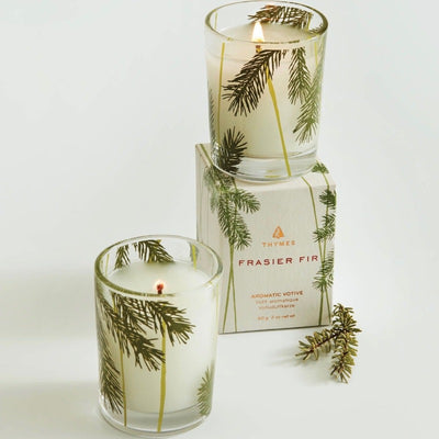 Thymes Frasier Fir Votive Candle | Putti Fine Furnishings Canada