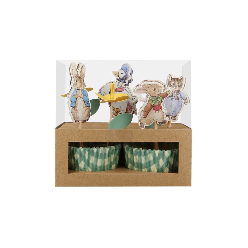 Meri Meri Peter Rabbit in the Garden Paper Cupcake Kit  | Putti Party Supplies 