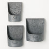Ribbed Metal Wall Pocket  | Putti Fine Furnishings Canada