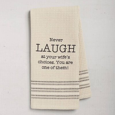 Dry Wit Towel - Laugh, MB-Mona B - Design Home, Putti Fine Furnishings