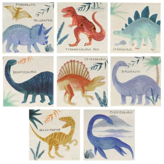 Dinosaur Kingdom Small Napkin | Putti Party Supplies 