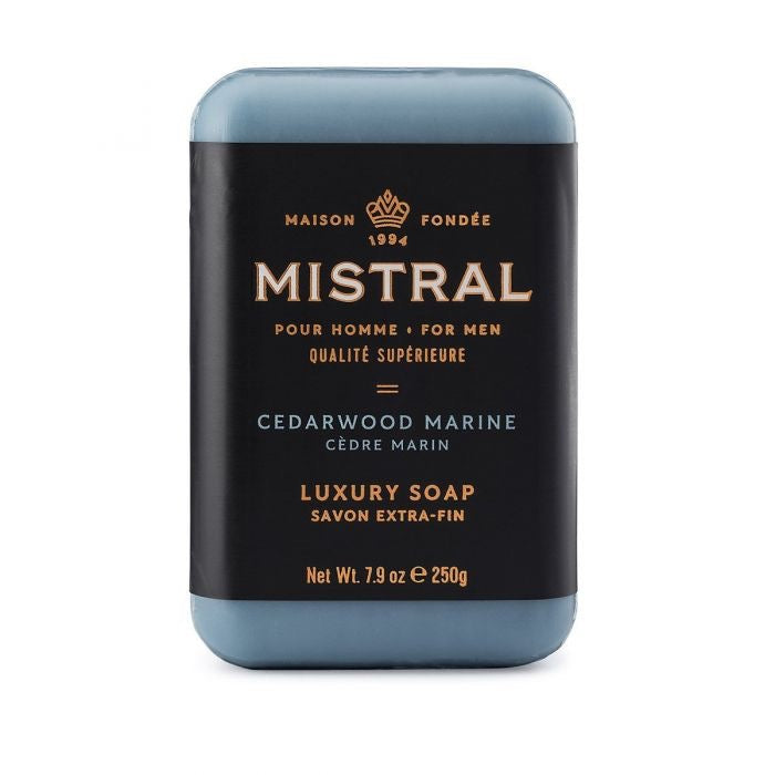 Mistral Men's Soap - 4pc Gift Box - Putti Fine Furnishings Canada