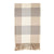 Natural Check Blanket with Fringe