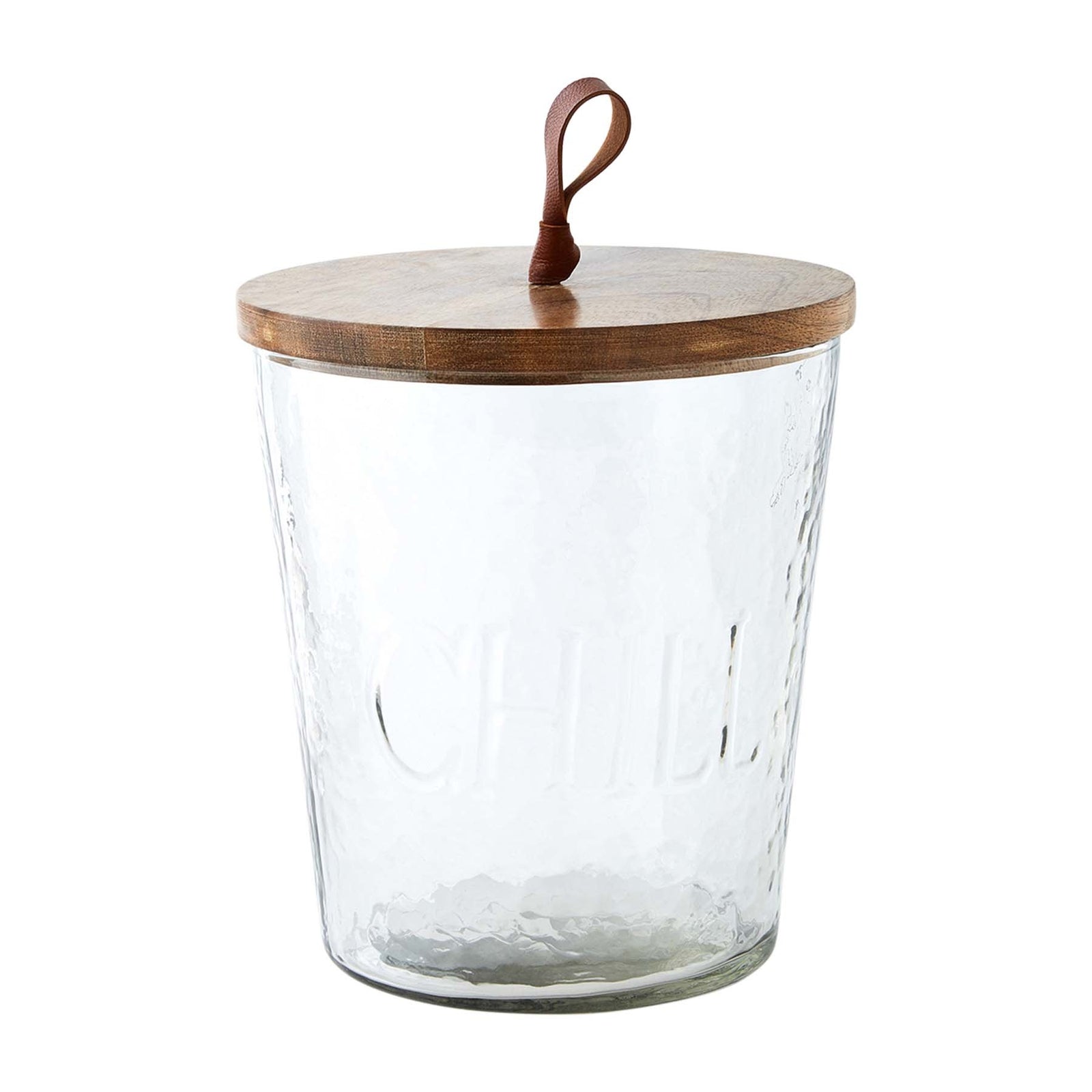 Mud Pie Textured Glass Ice Bucket