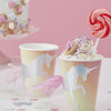 "Make a Wish" Unicorn Tassel Paper Cups