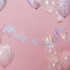 "Make a Wish" Iridescent Foil Garland, GR-Ginger Ray UK, Putti Fine Furnishings