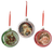 Santa Diorama Glass Ornament