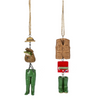 Fishing Waders Dangle Ornament | Putti Christmas Decorations