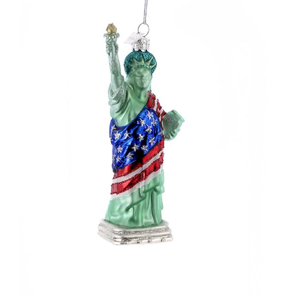 Kurt Adler Statue of Liberty Glass Ornament | Putti Christmas Decorations